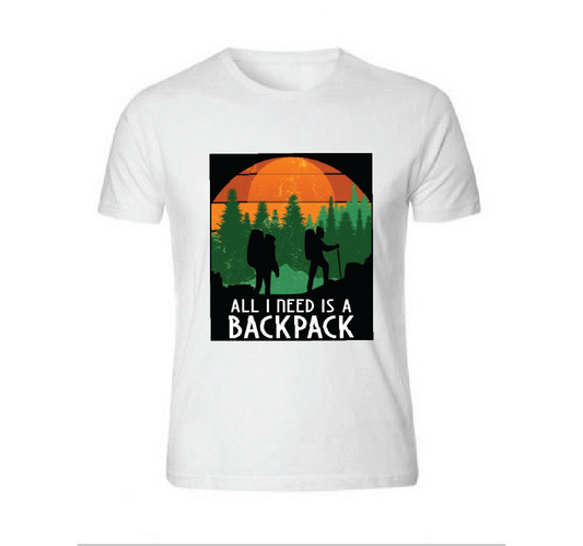 All I Need is a Backpack Short Sleeve T-shirt