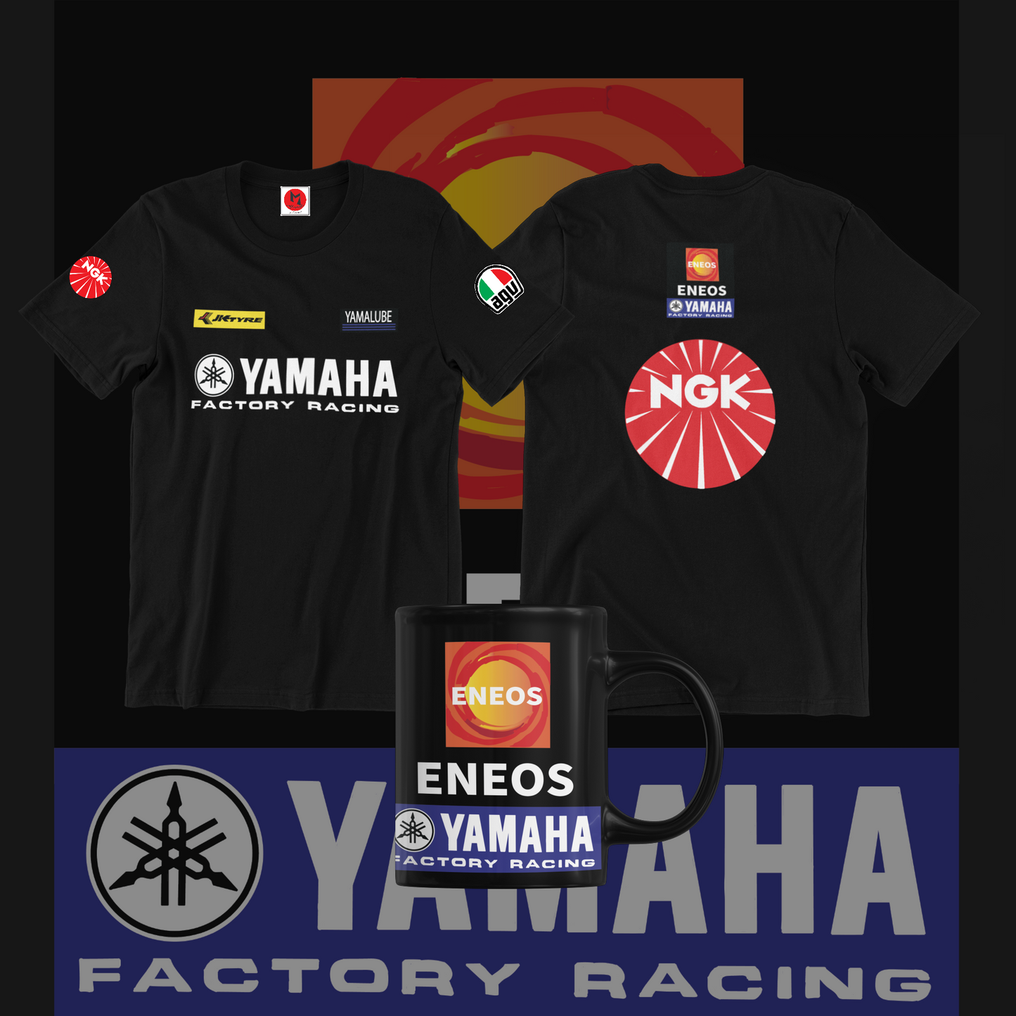 Rev & Ride Combo – Yamaha Racing T-Shirt & Mug